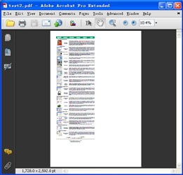 The PDF file before processed by PDF Cropping Tool