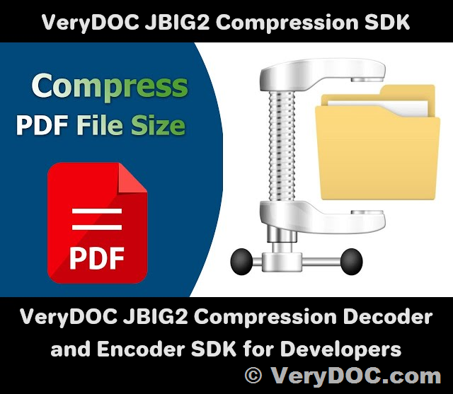 VeryDOC JBIG2 Compression SDK is a JBIG2 Compression Decoder and Encoder SDK for .NET, C++, Java, PHP, etc. Developers Royalty Free