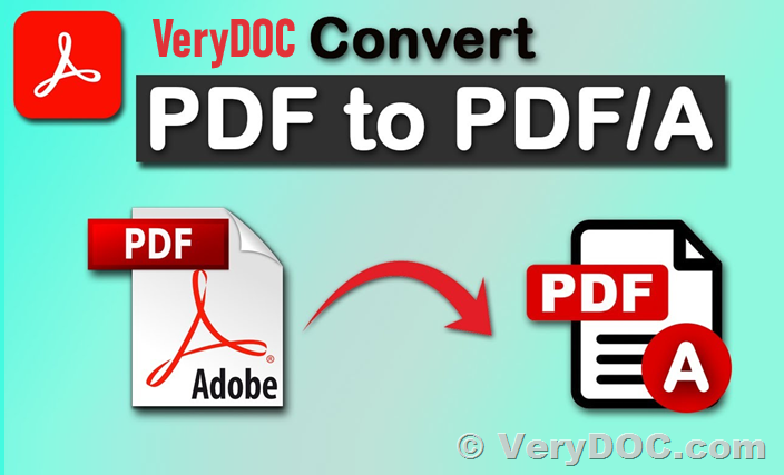 VeryDOC PDF to PDF/A Conversion Library is a PDF/A converter for long-term archiving