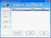 Interface of adding source video